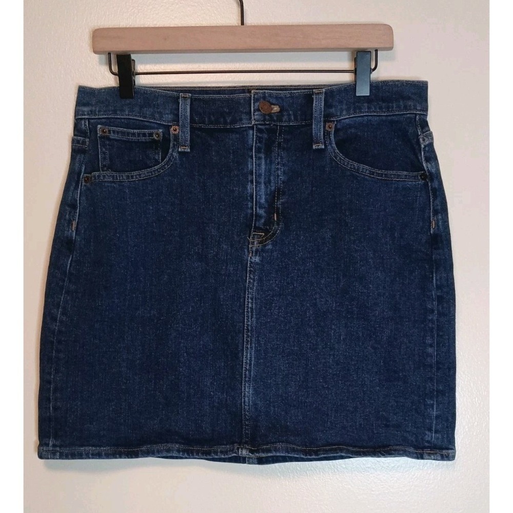 J Crew Dark Wash Denim Mini Skirt Womens Size 6 Jean‎ Skirt Classic